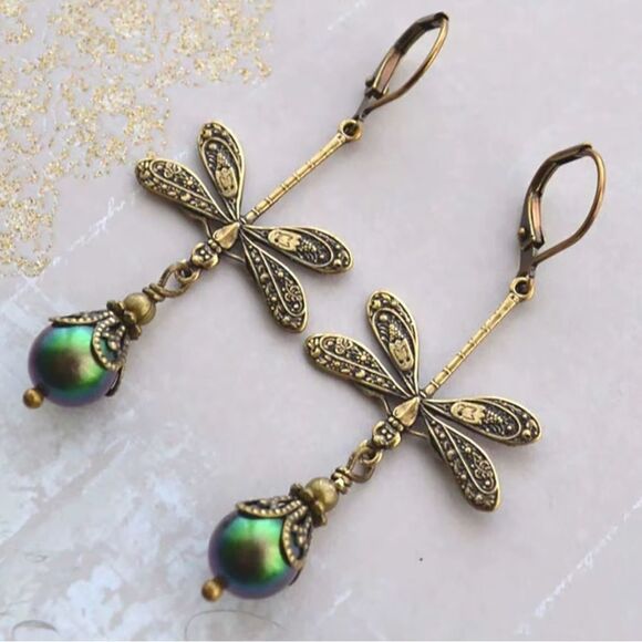 Bohemian earrings A449 - Picture 1 of 4